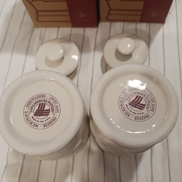 NWT! LONGABERGER Cinnamon & Nutmeg Spice Jars - Picture 2 of 7
